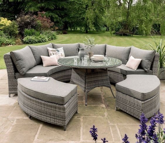Oibeleza Outdoor Three Piece Sectional – Starboard Snow